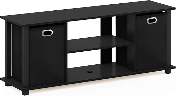 Furinno Econ Entertainment Center Black/Black