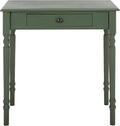 SAFAVIEH Home Collection – Arina Dusty Green Writing Desk 1-Drawer Traditional Desk Classic Home Office Design (DSK5710G)