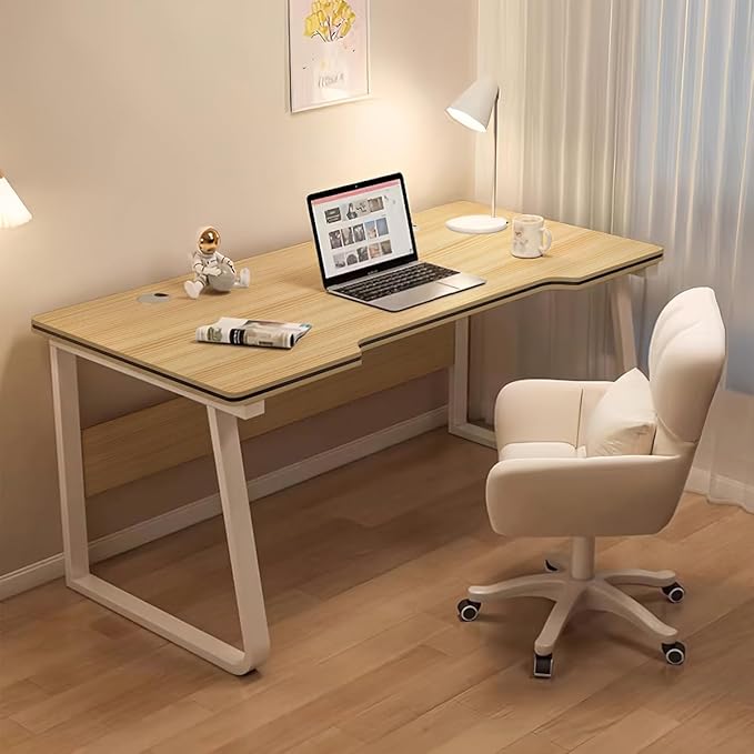 Gaming Desk Computer Writing Table Student Art Modren Simple Style PC Wood Suitable for Home OfficeBedroom