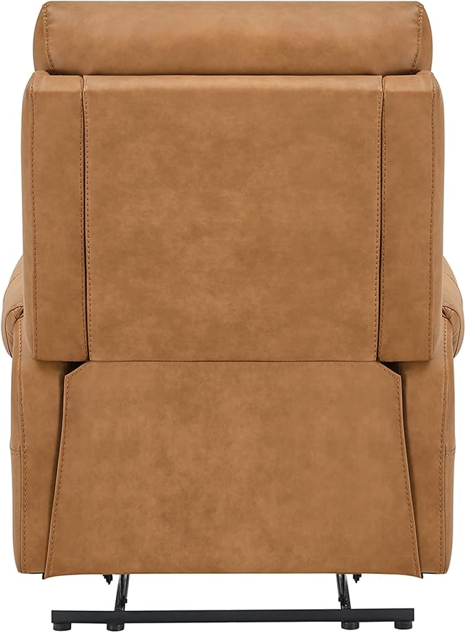 Leather Recliner Chair for Adults Wall Hugger RV Recliner with USB Charging Ports Electric Power Reclining Sofa for Living Room Home Theater Seating Bedroom