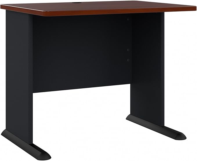 Bush Business Furniture Series C 72W x 36D Bow Front U Shaped Desk with Mobile File Cabinets in Hansen Cherry