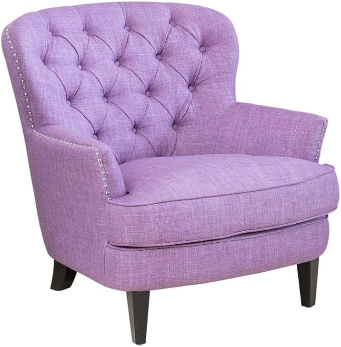 Christopher Knight Home Tafton Fabric Club Chair Light Purple