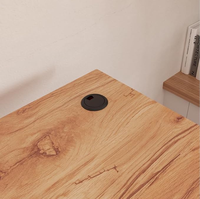 FEZIBO L Shaped Standing Desk Corner Standing Desk L Shape L Shaped Adjustable Table Light Brown