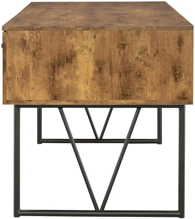 Office Desk with Drawers – Spacious Home Office Desk 63 Inches Wide Writing Desk with Storage Computer Desk with Shelves for Work Study or Professional Use