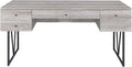Maykoosh Writing Desk 4 Drawer - Chic Southwestern Style Desk Driftwood Gray Finish Home Office Desk