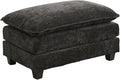Modular Ottoman for Sectional Sofa Corner Couch Upholstered Cloud Ottoman for Living Room One Box (Black)