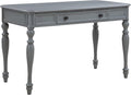 OSP Home Furnishings Country Meadows 48 Inch Writing Desk with Drawer Plantation Grey