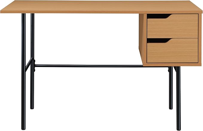 OSP Home Furnishings Denmark Writing Desk with Lockdowel Fastening System Natural