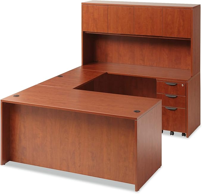 Alera Valencia Series 66 by 30 by 29-1/2-Inch Desk Shell Medium Cherry
