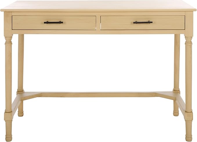 SAFAVIEH Home Collection Layce Natural Brown 2-Drawer Desk