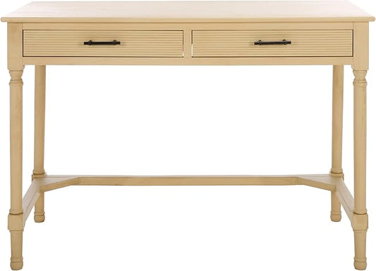 SAFAVIEH Home Collection Layce Natural Brown 2-Drawer Desk