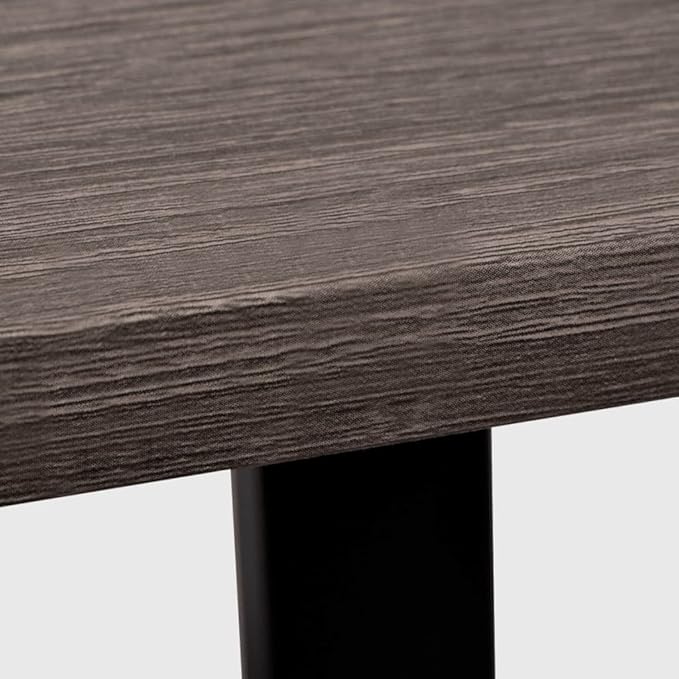 Writing Table Computer Desk Home Office Study Desk with 2-Tier Shelves Industrial Simple Style PC Gaming Desk Workstation for PC Laptop Notebook Gray