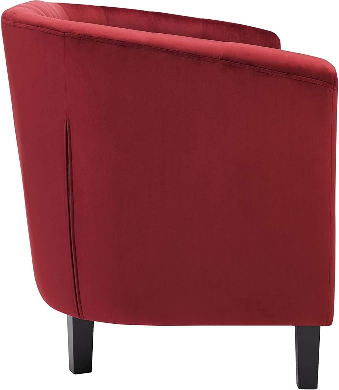 Modway Prospect Performance Velvet Loveseat Maroon 28.5 x 49 x 29.5