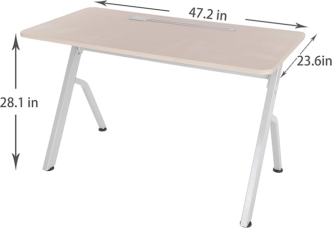 ApexDesk 47 Computer Desk Modern Simple Style Desk for Home Office Study Student Writing Desk - Oak