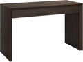Henn&ampHart 48 Modern Rectangular Wooden Home Office Desk Computer Desk Writing Table with 2 Storage Drawers for Home Office Warm Brown