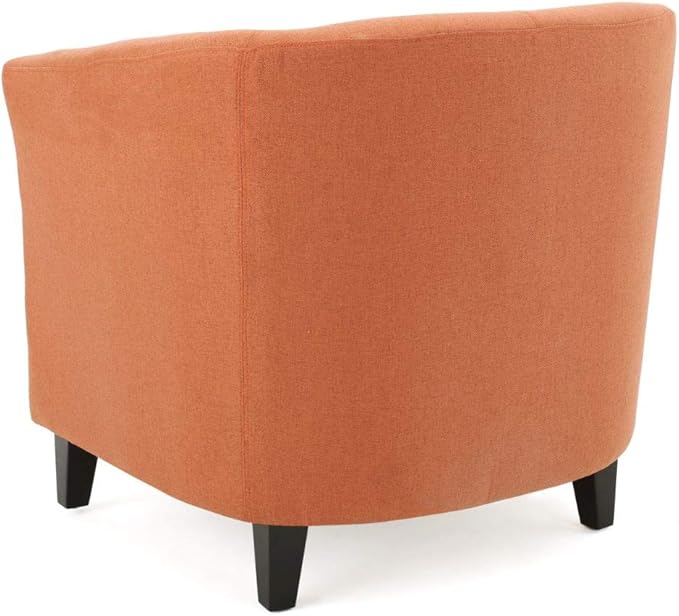 Christopher Knight Home Preston Fabric Club Chair Orange