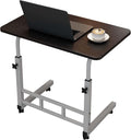 Garvee Standing Desk Adjustable Height Small Standing Desk with Wheels Mobile Portable Rolling Laptop PC Table Adjustable Height Computer Workstation for Home Office Study Bedroom Black
