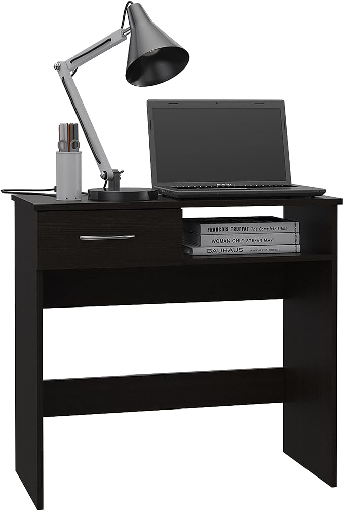 Modern Simple Computer Desk Home Office Desk Computer Table Study Writing Study Desk Workstation for Small Space 31.5 x 15.8 x 29.8 Black
