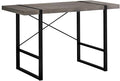 Computer Desk Home Office Laptop 48 l Work Brown Laminate Black Metal Contemporary Modern TA944