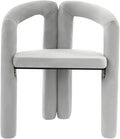 LOYALHEARTDY Gray Vanity Chair Small Accent Chairs Bedroom Chair with Soft Cushion 17.7 Inch Modern Desk Chairs No Wheels Makeup Stool for Dressing Table Salon Dormitory Living Room
