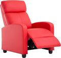 Recliner Chair Push Back Reading Sofa Home Theater Seating with PU Leather Padded Seat Backrest for Living Room Lounge