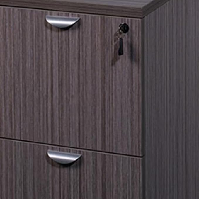 Office Products Driftwood Mobile Pedestal File Cabinet Modern Storage Solution with Lockable Drawers Compact Filing Drawers for Workspace Organization
