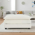 Sofa Ottoman Footrest Stylish Sofa Footstool Modern Upholstered Ottoman for Living RoomBedroom and ApartmentBeige