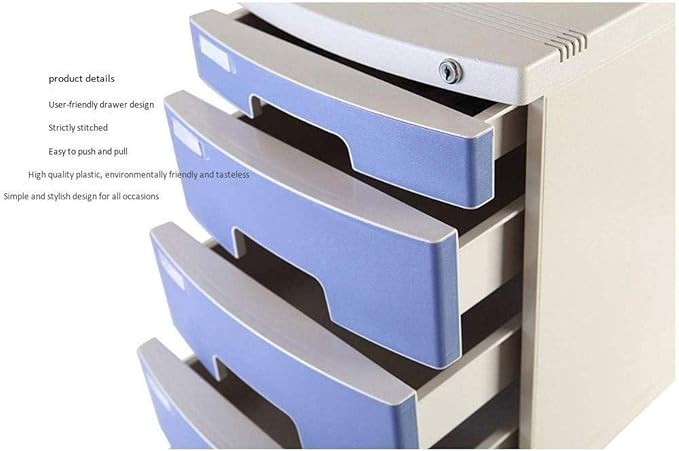 Pink Lockable 3 Drawer File Cabinet with Bookshelf for Multifunctional Desktop StoragePink-One Size