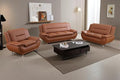 A Ainehome Sectional Sofa Sets Living Room Furniture Sets Modern Faux Leather Sofa Couch 6-Seat Sofa for Living Room(A-Orange Sofa+Loveset+Chair)