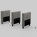 Belffin Modular Sectional Sofa Armrest Backrest Module for Sectional Couch Side Part Armrest/Backrest (Set of 3) Grey