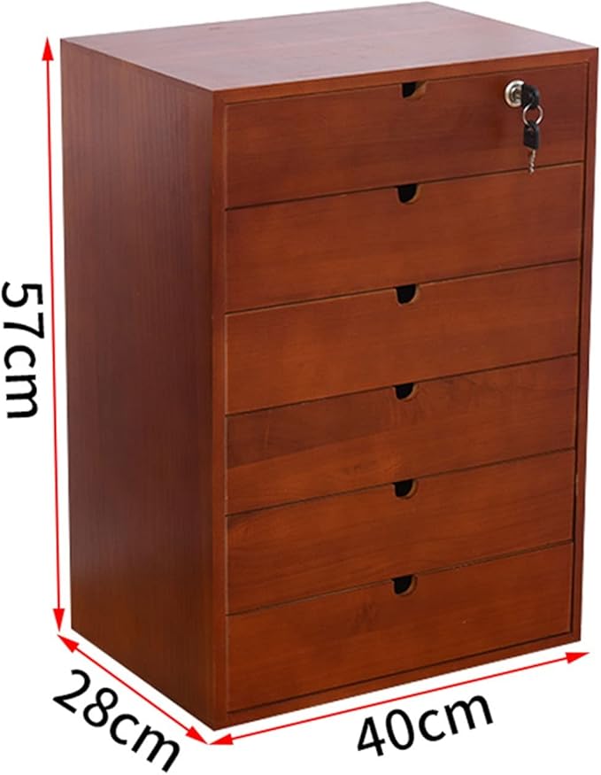Filing Cabinets File Shelves - for Desk Data File Cabinet Office Desktop Storage Box Shelf Data Frame Solid Wood Storage Box Small Chest of Drawers Put A4 Paper (6 Layer)