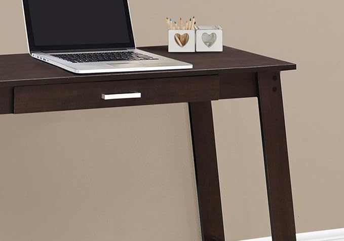Computer Desk Home Office Laptop Storage Drawers Work Brown Laminate Contemporary Modern