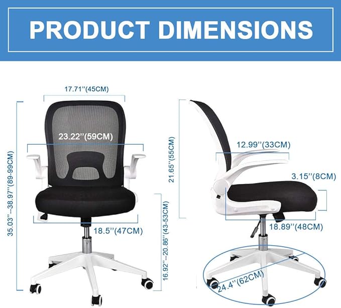 IPKIG Glass Computer Desk and Chair Set Foldable Office Chair and Glass Top Computer Desk with Carbon Steel Frame Home Office Desks Computer Table Study Writing Desk Workstation for Living Room