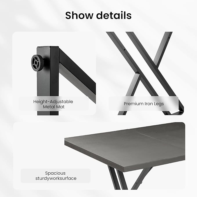 70.9Inch Office Desk Executive Office DeskModern Industrial Style Z-Shaped Table Legs Country Black Wood Grain Top for Home Office Study Conference (Ash Black)
