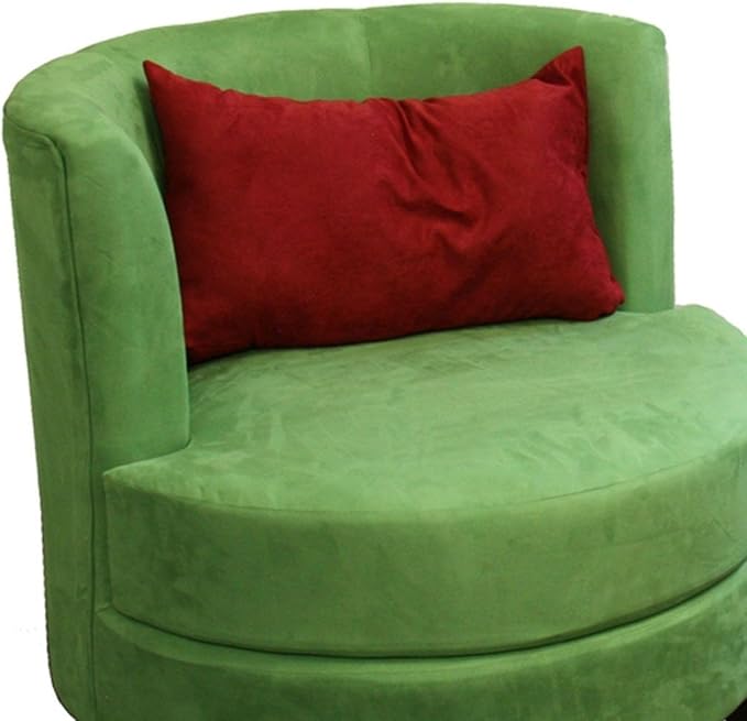 30.5 Tall Accent Chair with Pillow Green Contemporary Retro Style - Wooden Accent Chair for Living Room