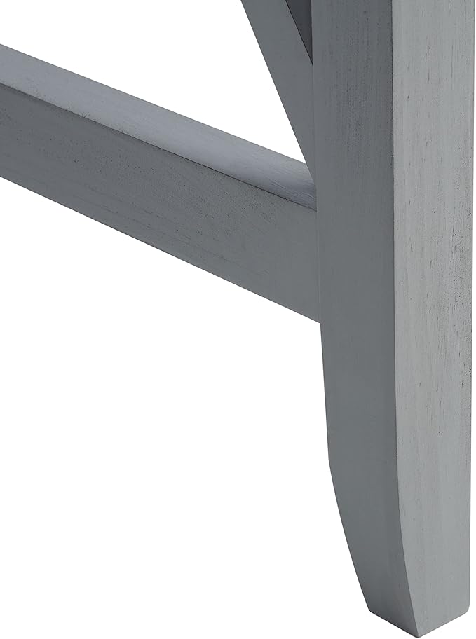 SAFAVIEH Home Collection Kaytee Brown Computer Table Office Desk DSK5713B Distressed Grey