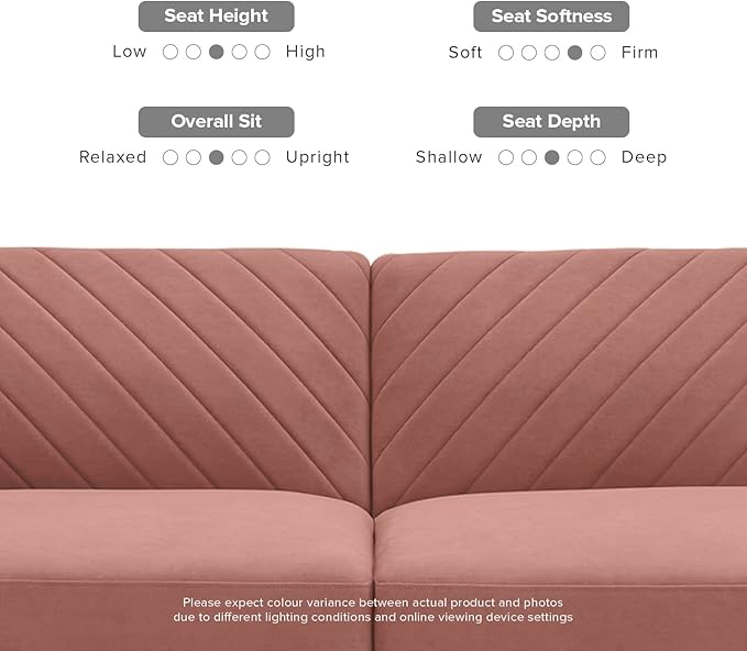 mopio 76.4 Futon Sofa Bed Couch Loveseat Sleeper Sofa Mid Century Modern Futon Couch Sofa Cama Couches for Living Room (Old Rosa Velvet)