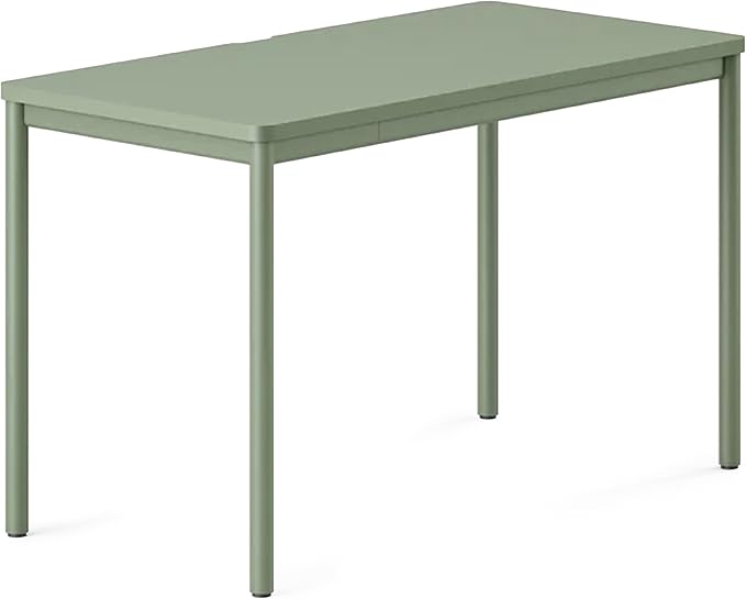 Branch Daily Desk - Functional at Home Office Desk with Effortless Assembly Timeless Design Rounded Corners and Built-in Cable Notch - 36” W x 28.5” H x 24” D - Sage Work Table