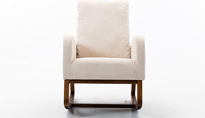 Living Room Comfortable Rocking Chair Living Room Chair Beige
