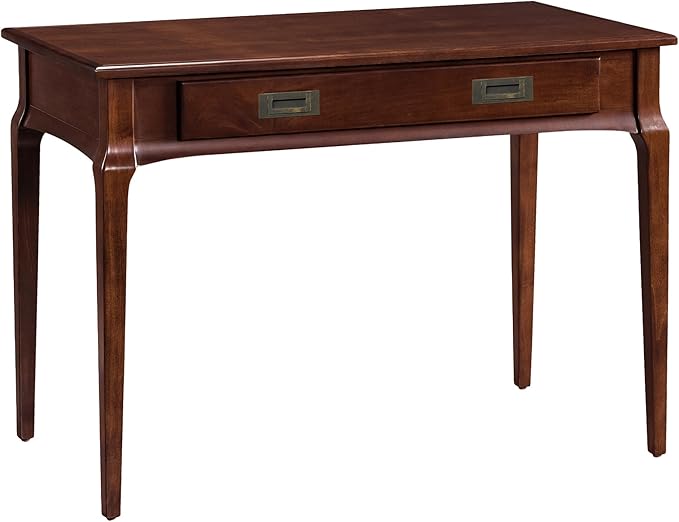 Leick Home Stratus Home Office Desk Solid Wood Drop-Front Keyboard Drawer Easy Assembly Writing Desk Heartwood Cherry 24.0 in. L x 42.0 in. W x 30.0 in. H 22400