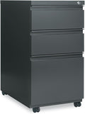ALEPBBBFCH - Three-Drawer Metal Pedestal File w/Full-Length Pull