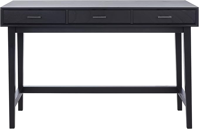 SAFAVIEH Home Collection Hawthorn Black 3-Drawer Desk