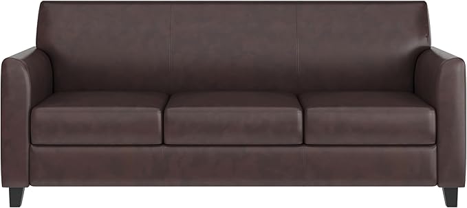 Flash Furniture HERCULES Diplomat Series Brown LeatherSoft Sofa