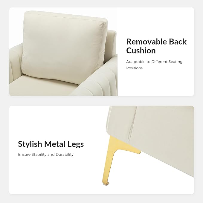Modern Upholstered Velvet Accent Chair Velvet Armchair Club Chair with Gold Metal Legs Mid-Century Barrel Leisure Comfy Reading Chair for Livingroom Bedroom