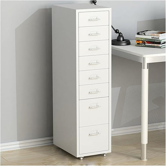GLigeT Filing Cabinet 8 Drawer Locking Metal File Cabinet for Home Office Furniture Filing Cabinet File Fully Assembled File Storage Cabinets (Color : Model A Size : 1.4mm)