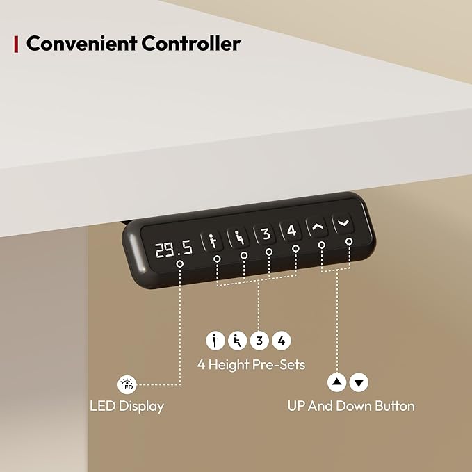 SANODESK L Shaped Standing Desk Adjustable Height Electric Corner Standing Desk 63 x 55 inch Sit Stand Computer Table with Splice Board White