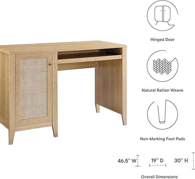 Modway Soma Desk Oak 47