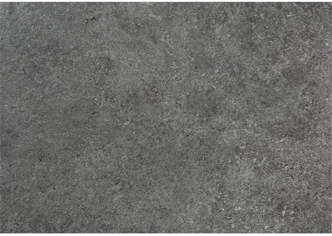 Pemberly Row Computer Desk 48 in Home Office Laptop Table with Storage Shelves Particle Board and Metal Grey Stone and Black Finish Compact Mid-Century Modern Style for Bedroom or Living Room Use