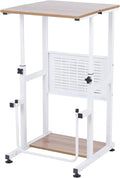 SDADI Adjustable-Height Standing Desk 2-Mode Modern Standing and Sitting Desk Light Grain