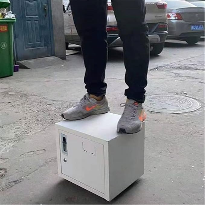 File Cabinet/Printer Stand Small Single-Door Locking File Cabinets Desktop Iron Short Cabinet Office Data Storage Cabinet Password Storage Cabinet Filing Cabinet for Home Office